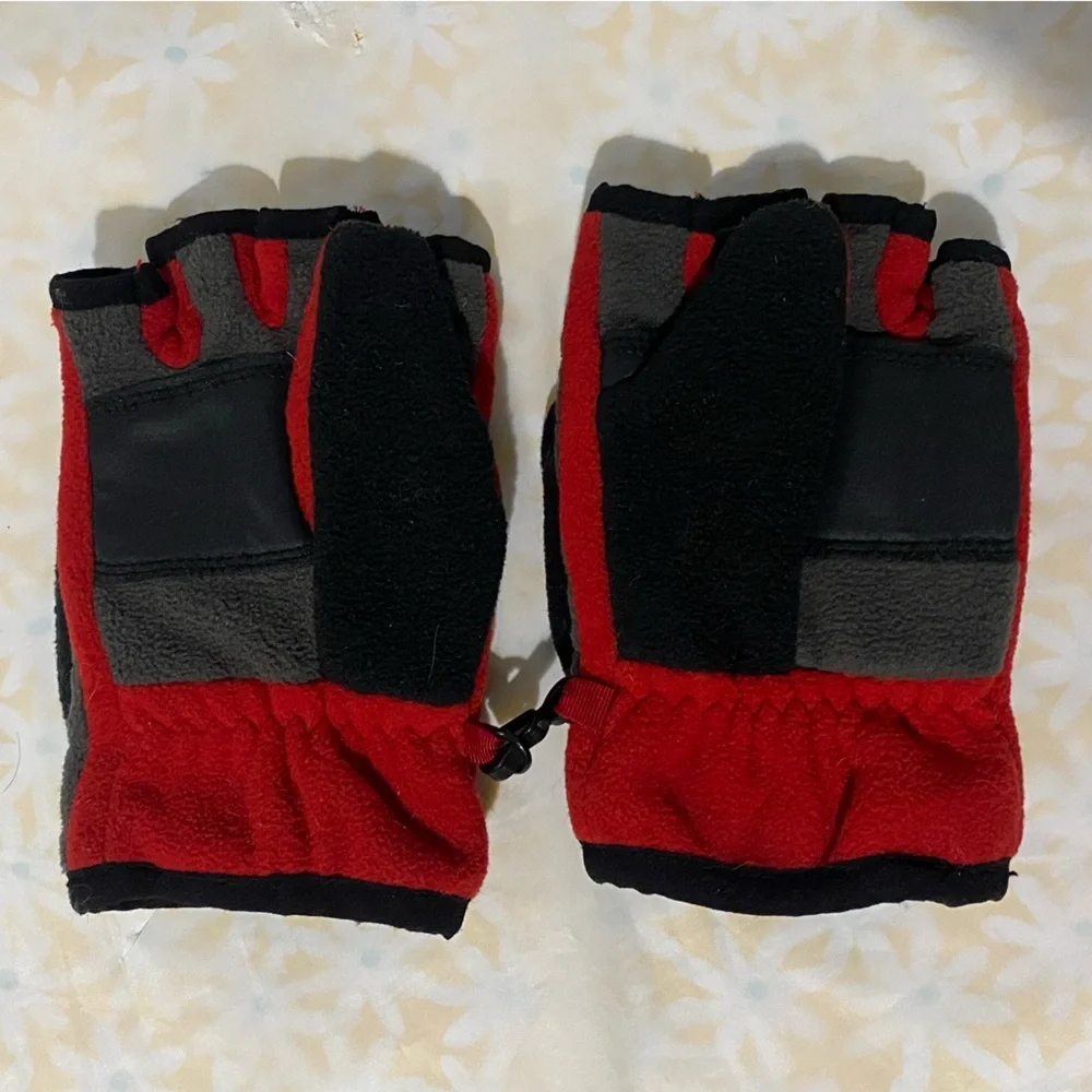 GAP Kids Black and Red Winter Convertible Gloves/Mittens
